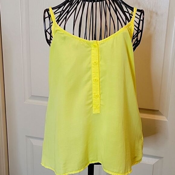 Anthropologie Cloth & Stone Yellow Tencel Tank Top Size XS - Picture 7 of 7